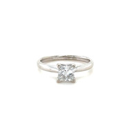  .91ct 14kt White Gold Princess Cut Solitaire