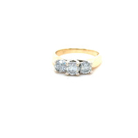  14kt Yellow Gold "Past-Present-Future" Three Stone Diamond Ring