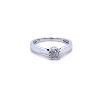  14kt White Gold Diamond Engagement Ring
