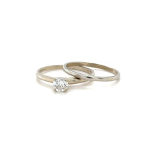  14kt White Gold 1/2ct Wedding Set