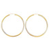  14kt Yellow Gold Hoop Earrings With Diamond Cut Design