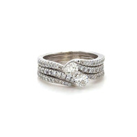  14kt White Gold 1.22ctw Natural Diamond Engagement Ring