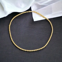 22" 14kt Yellow Gold Rope Chain With Security Clasp - 31.9g - 4.1mm