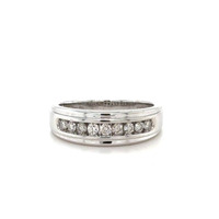 10kt White Gold 0.5ctw Diamond Band