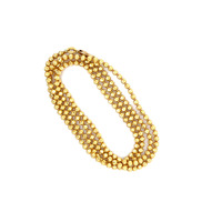  10kt Yellow Gold 24" Bead Necklace