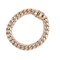  14kt Yellow Gold Heavy Cuban Bracelet