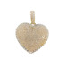  10kt Yellow Gold 1.55ctw Natural Diamond Heart Pendant