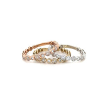  14kt Tri-Tone Three Piece Ladie's Diamond Ring Set