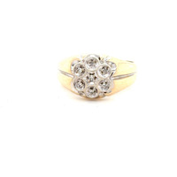  14kt Yellow Gold Cluster Ring