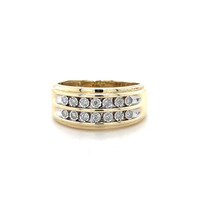  10kt Yellow Gold 1/5ctw Natural Diamond Band