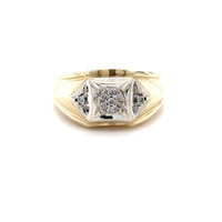 10kt Yellow Gold Men's Cluster Ring
