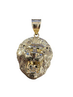  14kt Yellow Gold Lion Head Pendant