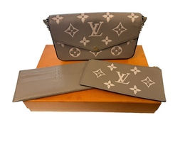 Louis Vuitton Felicie Pochette Monogram Empreinte Bicolor