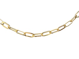  18kt Yellow Gold Paper Clip Necklace