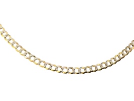  14kt Yellow Gold Diamond Cut Curb Chain