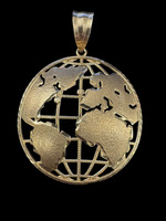  10kt Yellow Gold Globe Pendant