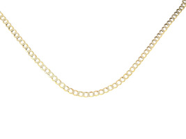  14kt Yellow Gold Diamond Cut Curb Chain