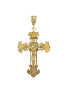  10kt Yellow Gold Crucifix Pendant