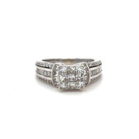  14kt White Gold 1.25ctw Natural Diamond Ring