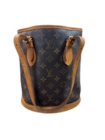 Authentic Louis Vuitton Canvas Bucket PM