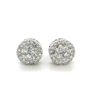  2.00ctw 14kt White Gold Natural Diamond Earrings