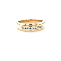  14kt Yellow Gold Men's 0.28ctw Natural Diamond Band