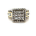 10kt Yellow Gold 2.00ctw Diamond Cluster Ring