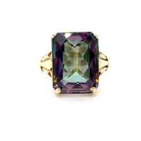  14kt Yellow Gold Mystic Topaz Ring