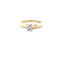  14kt Yellow Gold 0.30ct Solitaire Engagement Ring