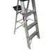 Werner 374 Single Sided Step Ladder with Pail Shelf, 300 Lb, 4'