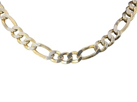  10kt Yellow Gold Diamond-Cut Figaro Chain