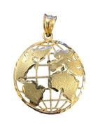  10kt Yellow Gold Globe Pendant