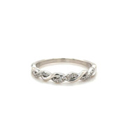  10kt White Gold Diamond Band