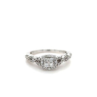  14kt White Gold 0.20ctw Natural Diamond Ring