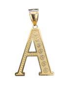  14kt Yellow Gold "A" Pendant