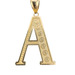  14kt Yellow Gold "A" Pendant