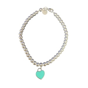 Tiffany & Co. Return to Tiffany Tiffany Blue Heart Tag Bead Bracelet 