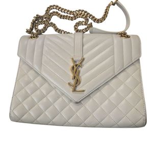 Yves Saint Laurent Envelope Triquilt Chain Bag