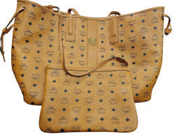 MCM Reversible Liz Shopper Tote Bag With Clutch