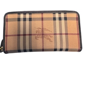 Burberry Haymarket Check Zipper Wallet